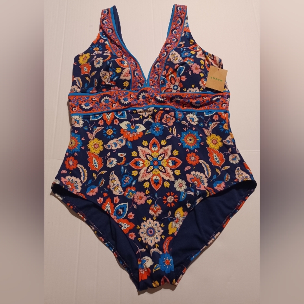 Boden Navy Blue One Peice